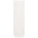 vidaXL fehér tömör fenyőfa magasszekrény 38x35x117 cm