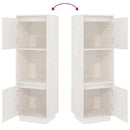 vidaXL fehér tömör fenyőfa magasszekrény 38x35x117 cm