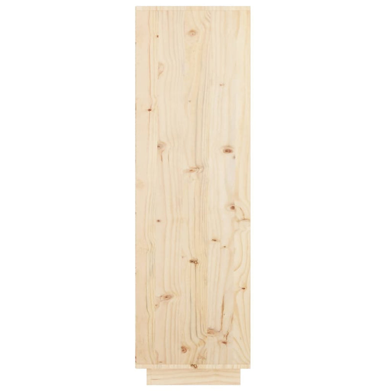 vidaXL tömör fenyőfa magasszekrény 74x35x117 cm