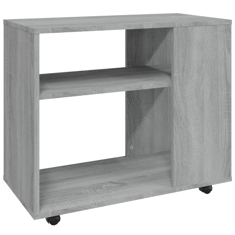 vidaXL szürke sonoma színű szerelt fa kisasztal 70 x 35 x 55 cm