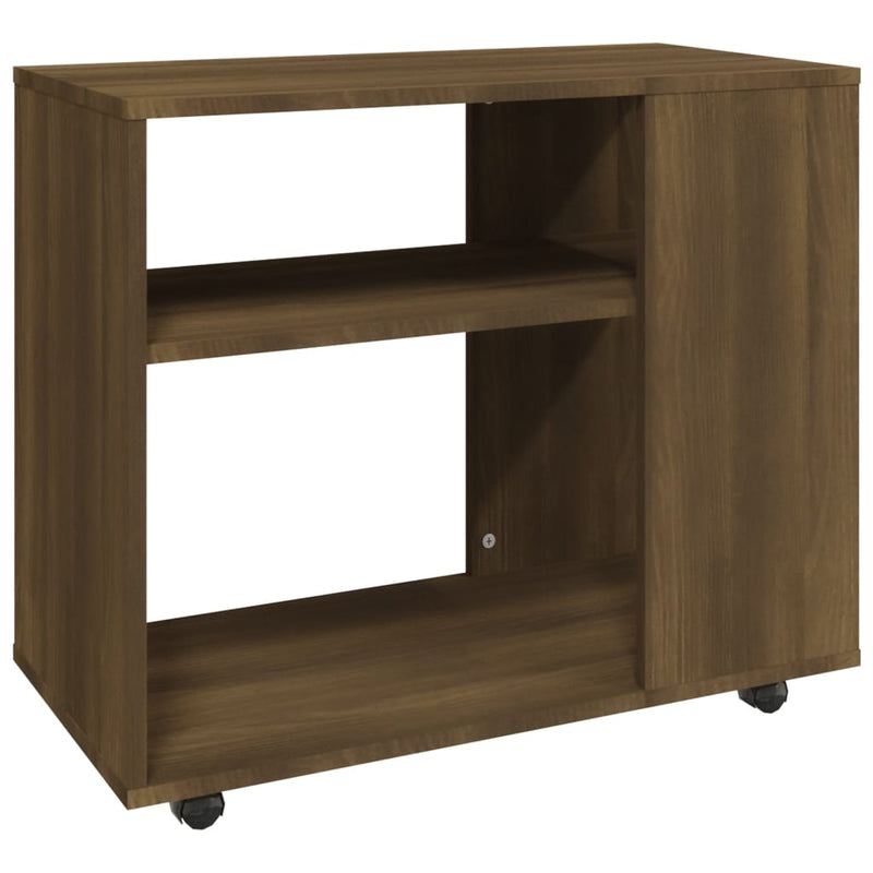 vidaXL barna tölgy színű szerelt fa kisasztal 70 x 35 x 55 cm