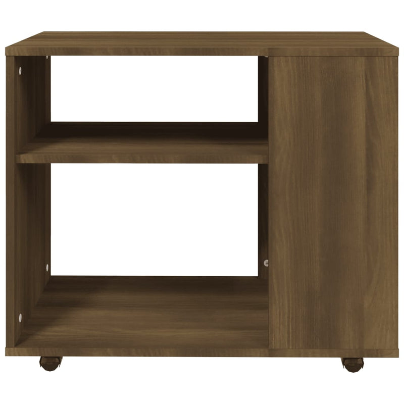 vidaXL barna tölgy színű szerelt fa kisasztal 70 x 35 x 55 cm