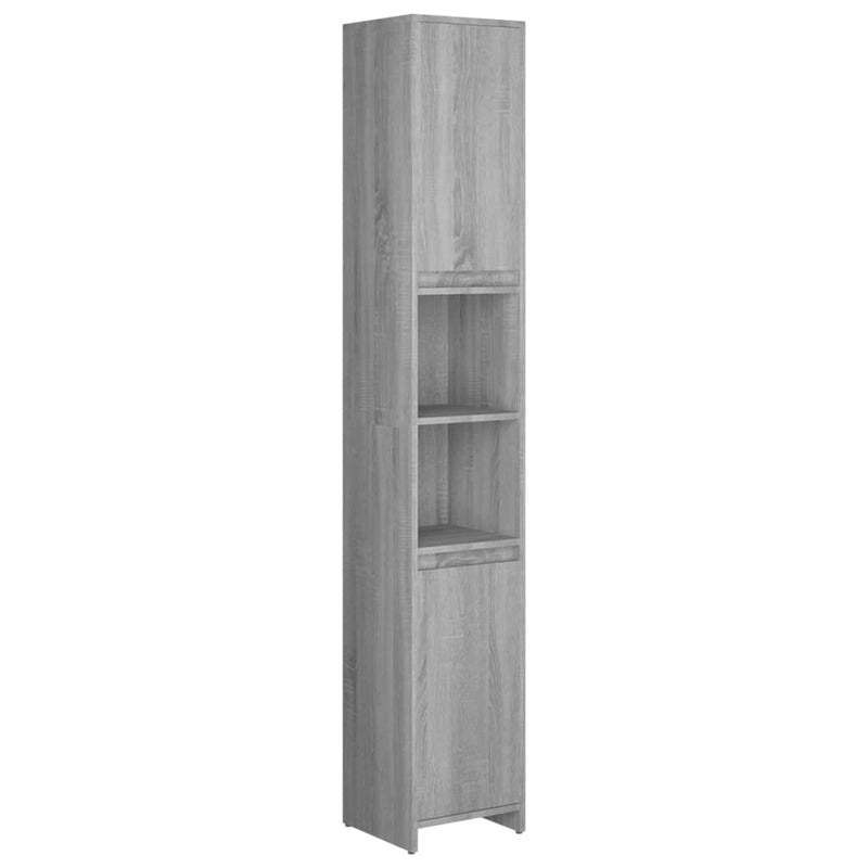 vidaXL szürke sonoma színű szerelt fa fürdőszobaszekrény 30x30x83,5 cm