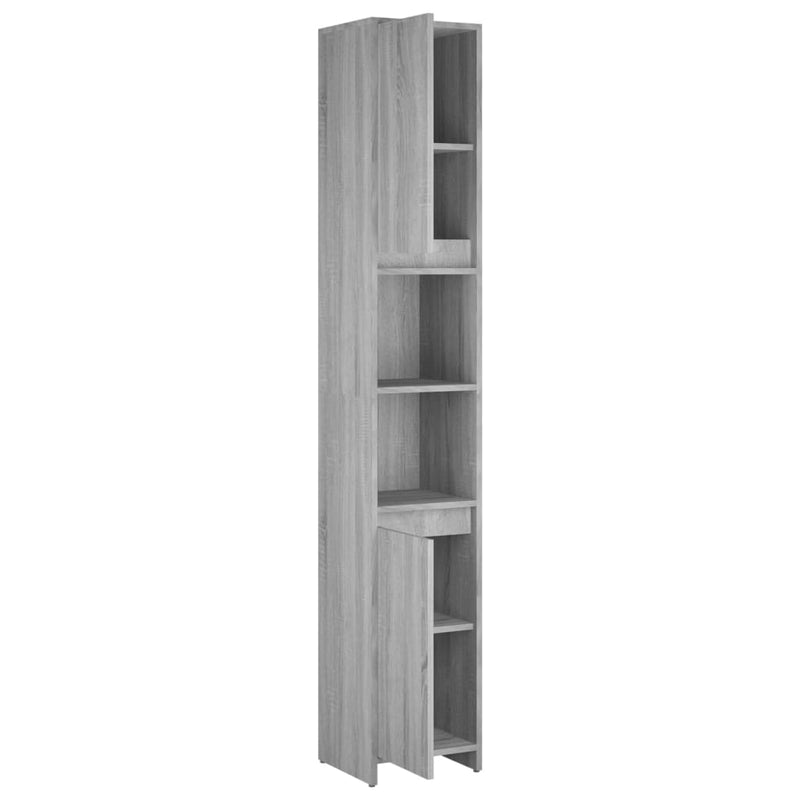 vidaXL szürke sonoma színű szerelt fa fürdőszobaszekrény 30x30x83,5 cm