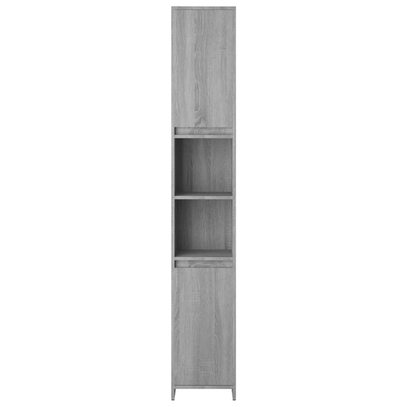 vidaXL szürke sonoma színű szerelt fa fürdőszobaszekrény 30x30x83,5 cm