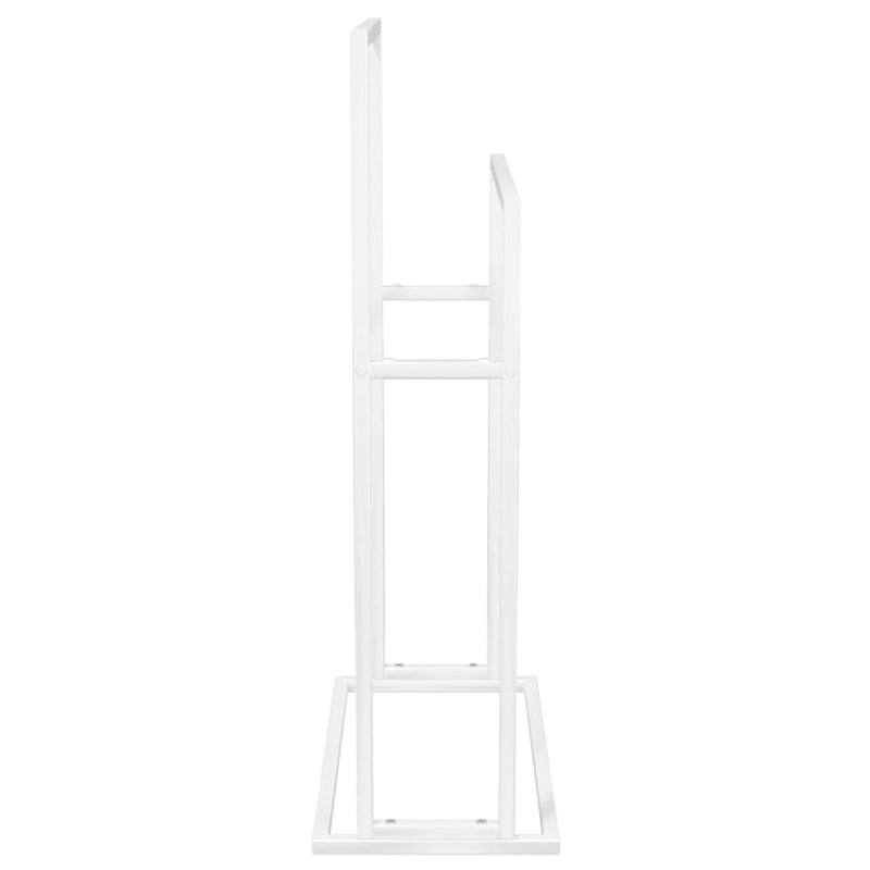 vidaXL szabadon álló fehér vas törölközőtartó 48 x 24 x 78,5 cm