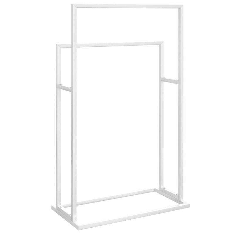 vidaXL szabadon álló fehér vas törölközőtartó 48 x 24 x 78,5 cm