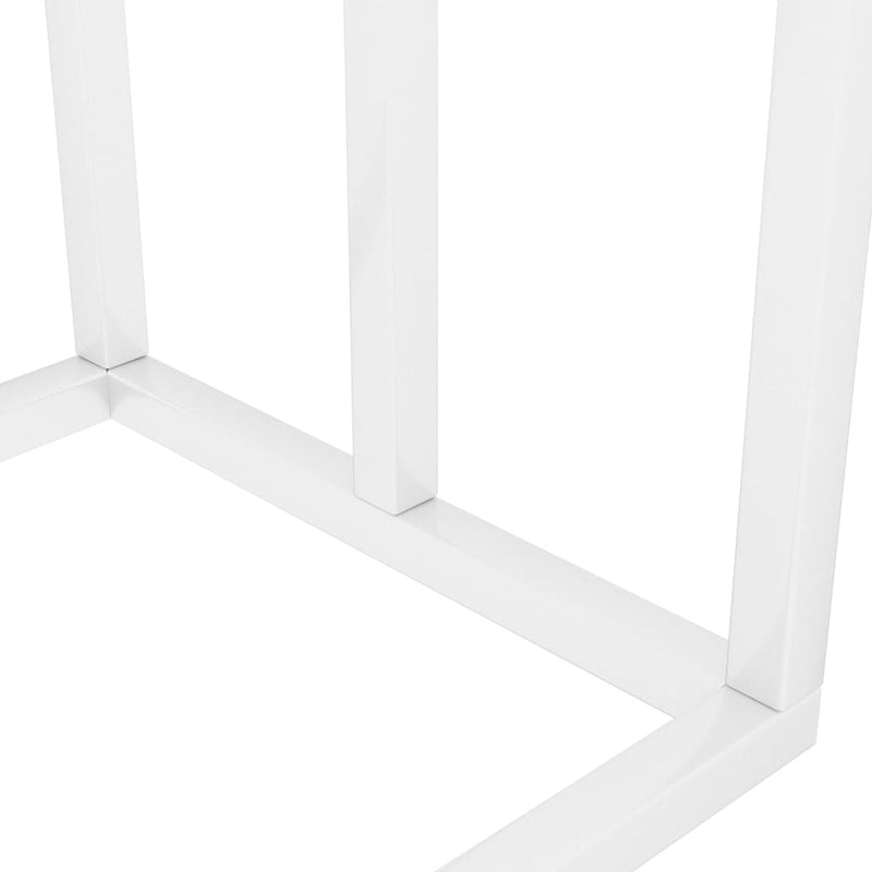 vidaXL fehér vas szabadon álló törölközőtartó 48 x 24 x 79 cm