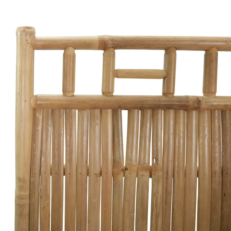 vidaXL 5 paneles bambusz paraván 200 x 180 cm