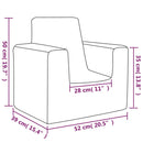 vidaXL világosszürke puha plüss gyerekkanapé