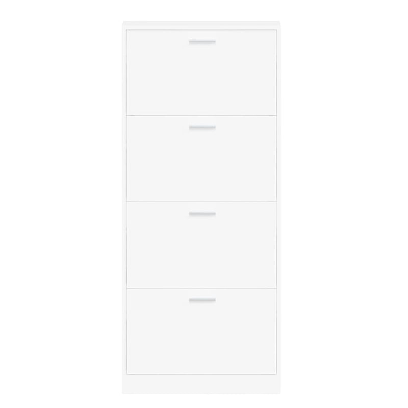 vidaXL fehér szerelt fa cipősszekrény 59 x 17 x 150 cm