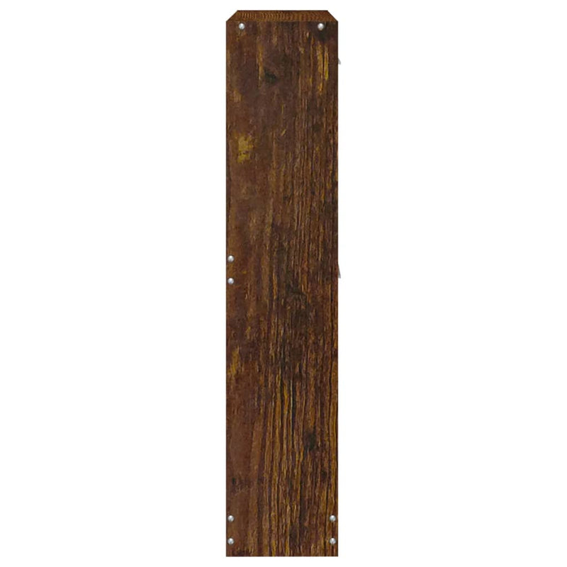 vidaXL füstös tölgy színű szerelt fa cipősszekrény 59x17x81 cm