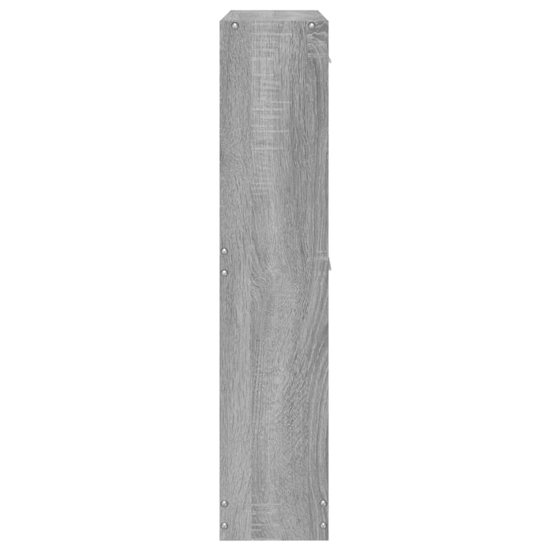 vidaXL szürke sonoma színű szerelt fa cipősszekrény 59x17x81 cm