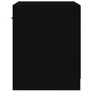 vidaXL 2 db fekete éjjeliszekrény fiókkal