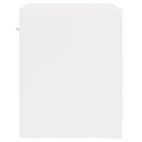 vidaXL 2 db magasfényű fehér éjjeliszekrény fiókkal