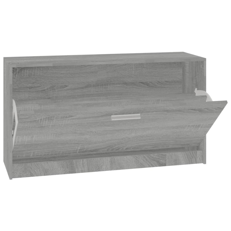 vidaXL szürke sonoma színű cipőtároló pad 80x24x45 cm