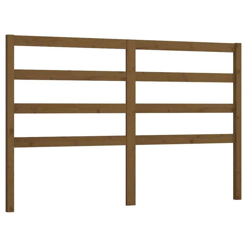 vidaXL mézbarna tömör fenyőfa ágy fejtámla 126 x 4 x 100 cm