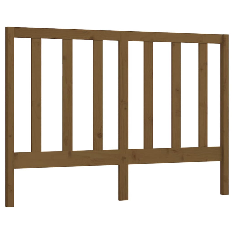 vidaXL mézbarna tömör fenyőfa ágyfejtámla 146 x 4 x 100 cm