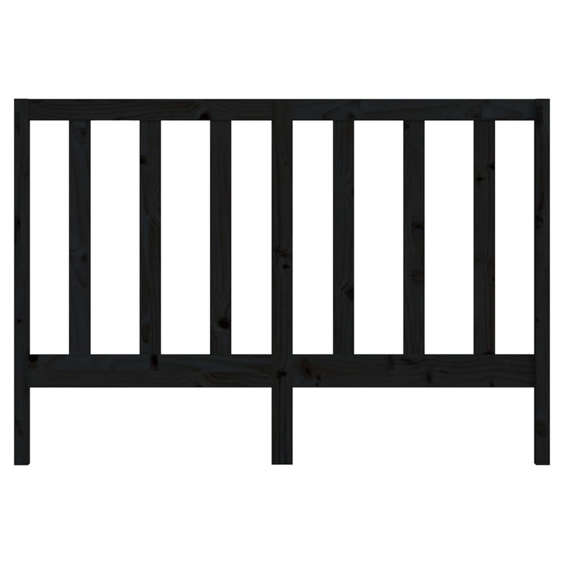 vidaXL fekete tömör fenyőfa ágyfejtámla 166 x 4 x 100 cm
