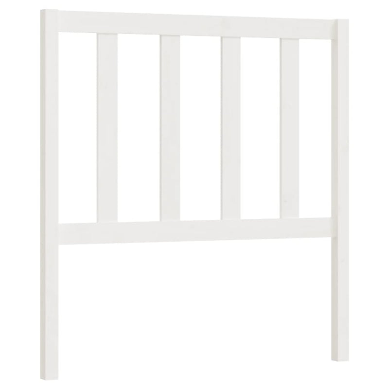 vidaXL fehér tömör fenyőfa ágyfejtámla 81 x 4 x 100 cm
