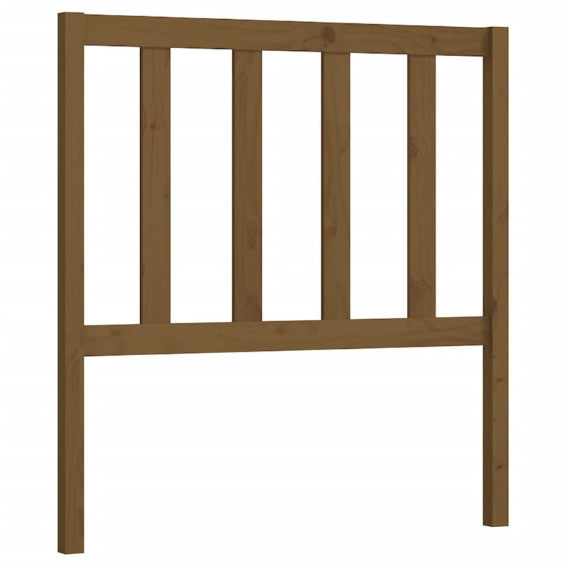 vidaXL mézbarna tömör fenyőfa ágyfejtámla 96 x 4 x 100 cm