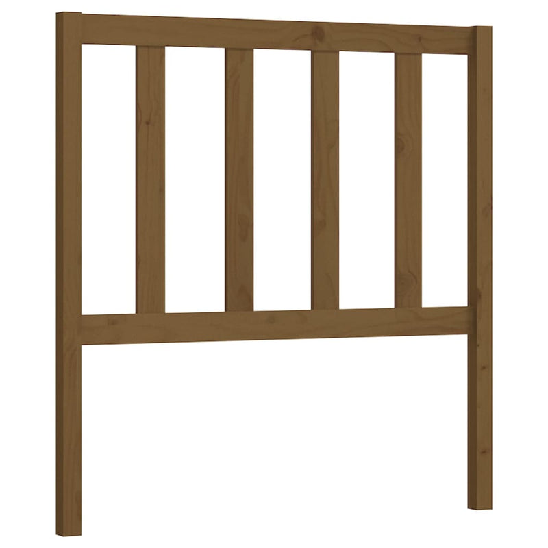 vidaXL mézbarna tömör fenyőfa ágyfejtámla 106 x 4 x 100 cm
