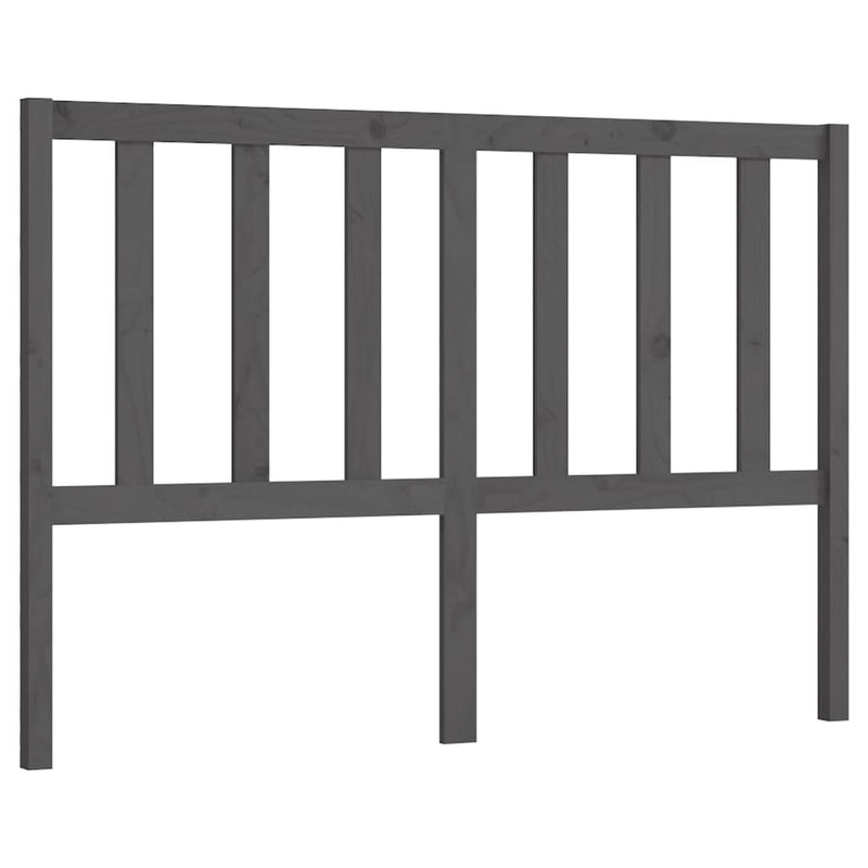vidaXL szürke tömör fenyőfa ágyfejtámla 156 x 4 x 100 cm