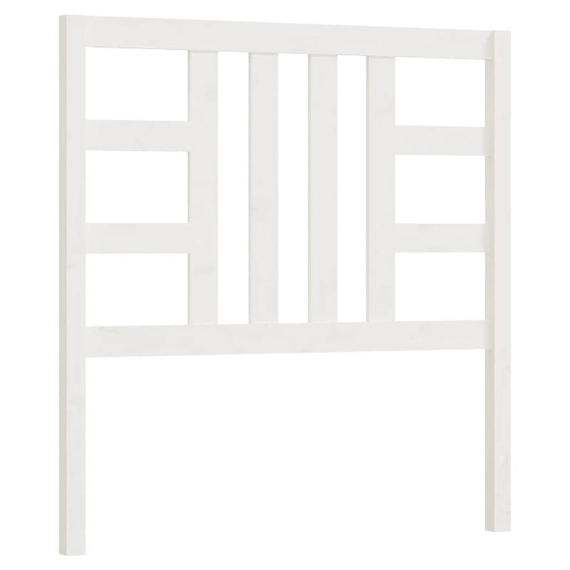 vidaXL fehér tömör fenyőfa ágyfejtámla 106 x 4 x 100 cm