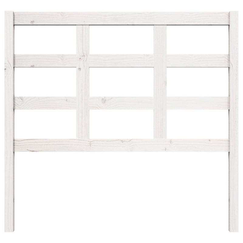 vidaXL fehér tömör fenyőfa ágyfejtámla 105,5x4x100 cm