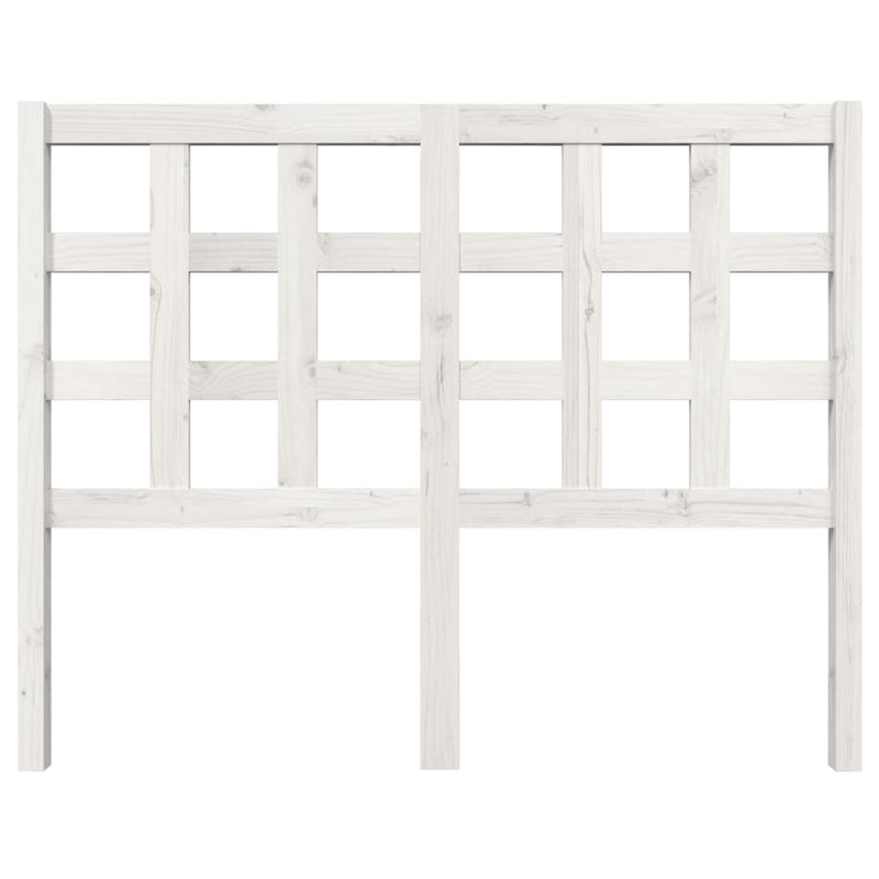 vidaXL fehér tömör fenyőfa ágyfejtámla 125,5 x 4 x 100 cm