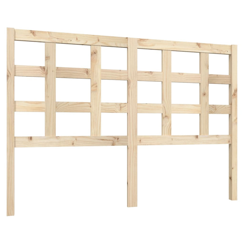 vidaXL tömör fenyőfa ágyfejtámla 140,5 x 4 x 100 cm