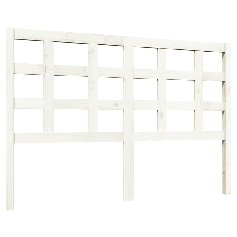 vidaXL fehér tömör fenyőfa ágyfejtámla 140,5x4x100 cm