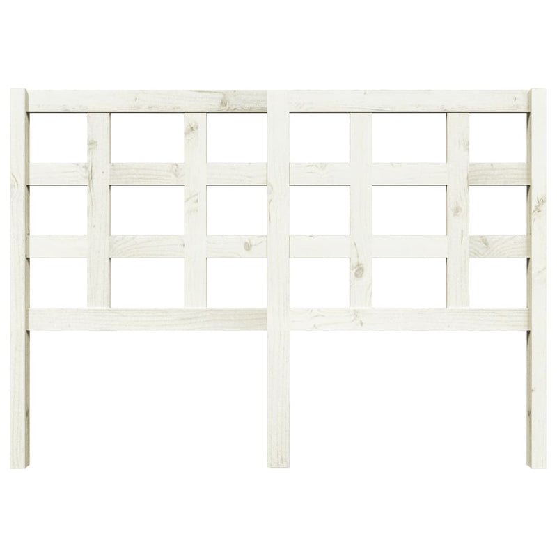 vidaXL fehér tömör fenyőfa ágyfejtámla 140,5x4x100 cm