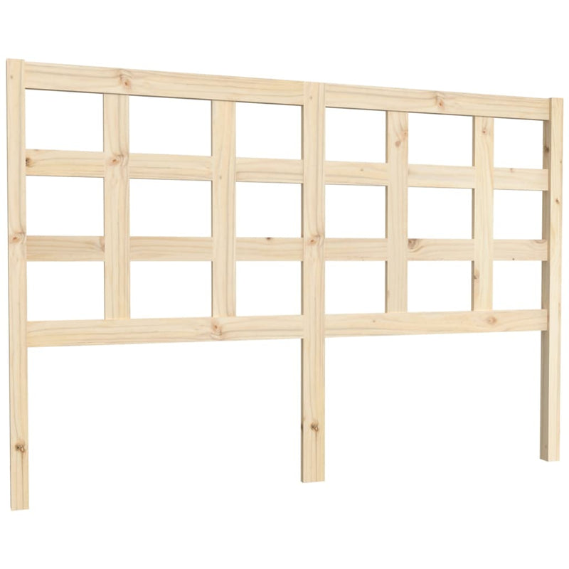 vidaXL tömör fenyőfa ágyfejtámla 145,5 x 4 x 100 cm