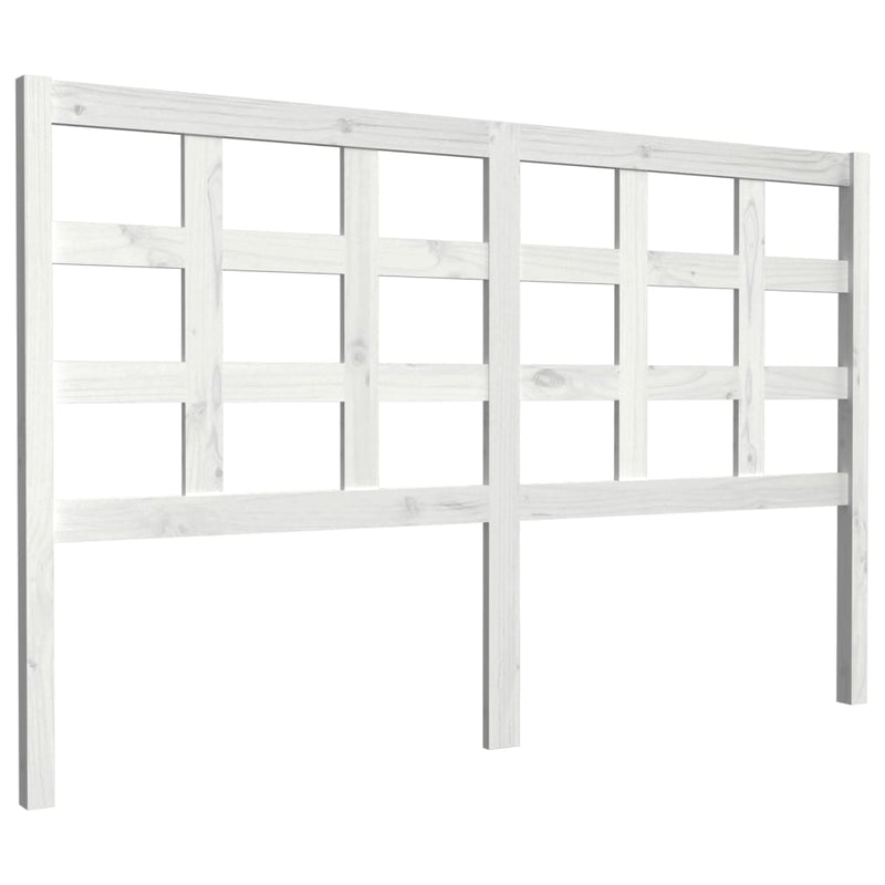 vidaXL fehér tömör fenyőfa ágyfejtámla 156 x 4 x 100 cm