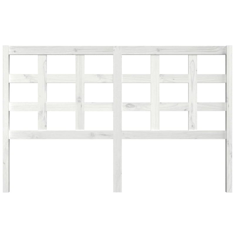 vidaXL fehér tömör fenyőfa ágyfejtámla 156 x 4 x 100 cm