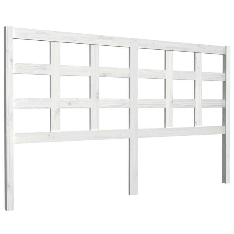 vidaXL fehér tömör fenyőfa ágyfejtámla 165,5 x 4 x 100 cm