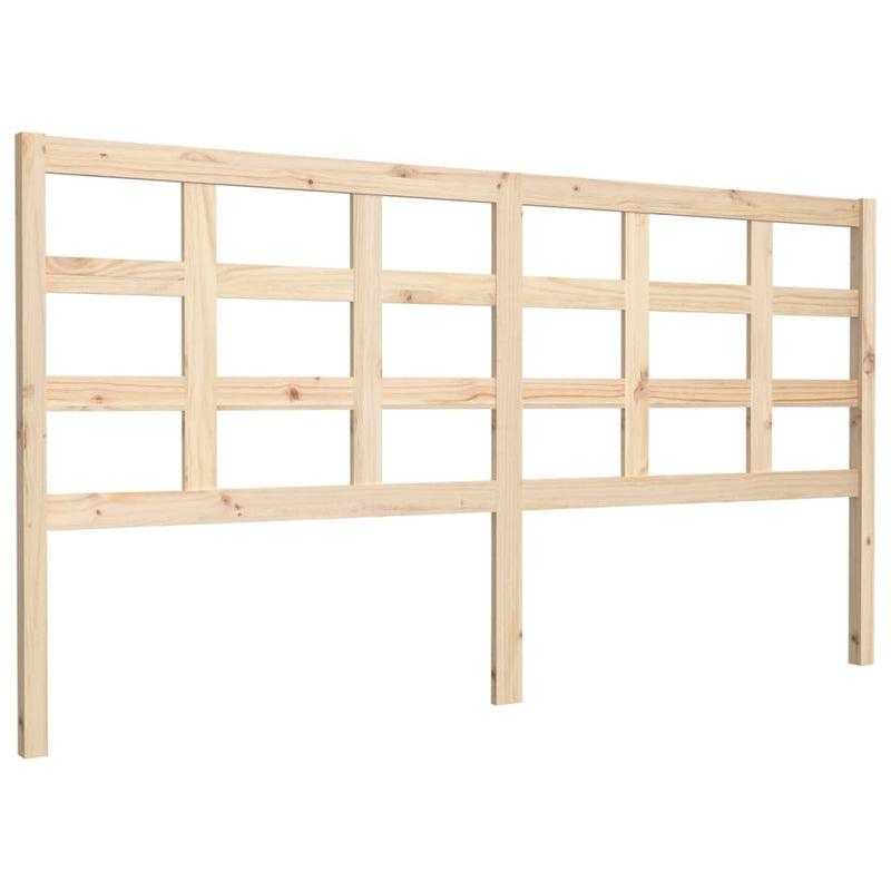 vidaXL tömör fenyőfa ágyfejtámla 185,5 x4x100 cm