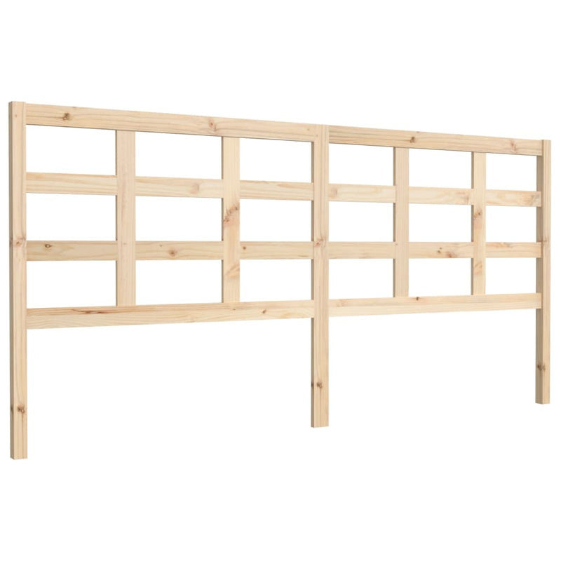 vidaXL tömör fenyőfa ágyfejtámla 205,5x4x100 cm