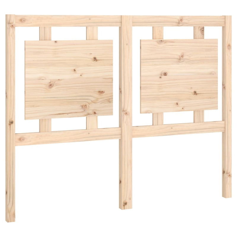 vidaXL tömör fenyőfa ágyfejtámla 125,5 x 4 x 100 cm