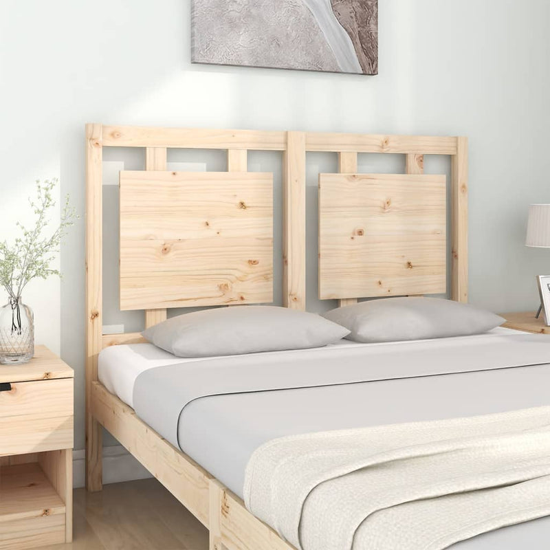 vidaXL tömör fenyőfa ágyfejtámla 125,5 x 4 x 100 cm