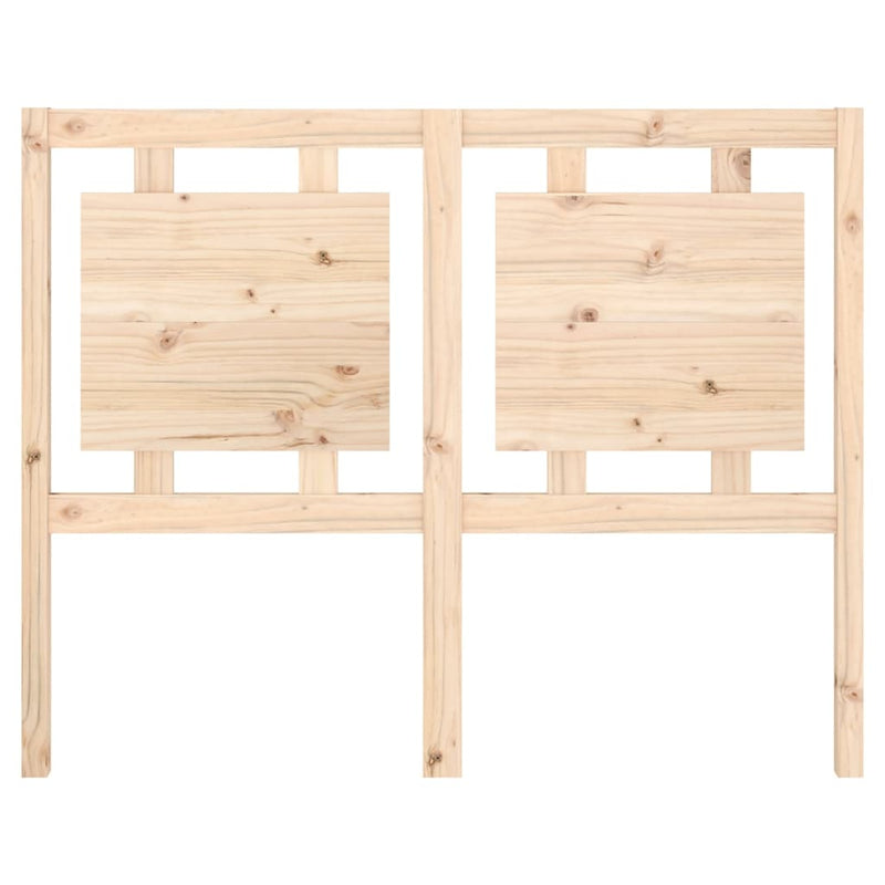 vidaXL tömör fenyőfa ágyfejtámla 125,5 x 4 x 100 cm