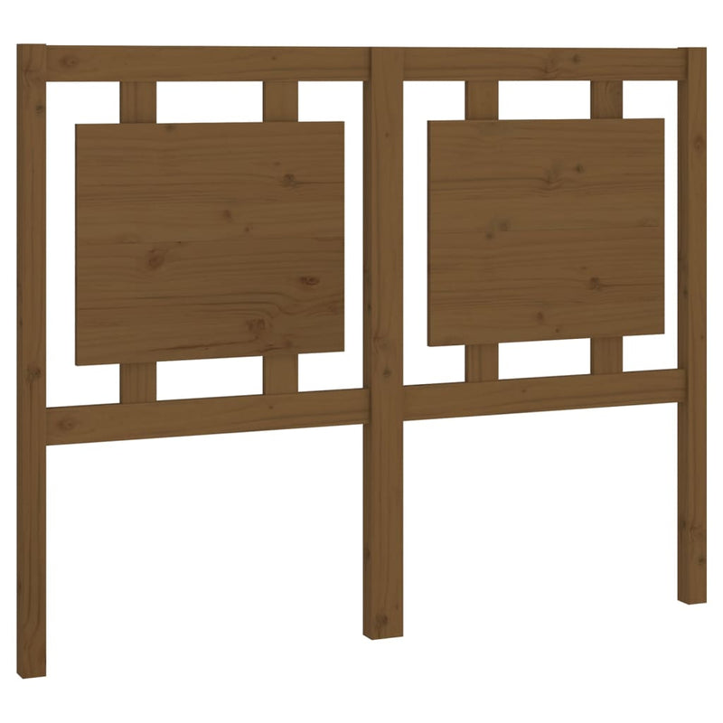 vidaXL mézbarna tömör fenyőfa ágyfejtámla 125,5 x 4 x 100 cm