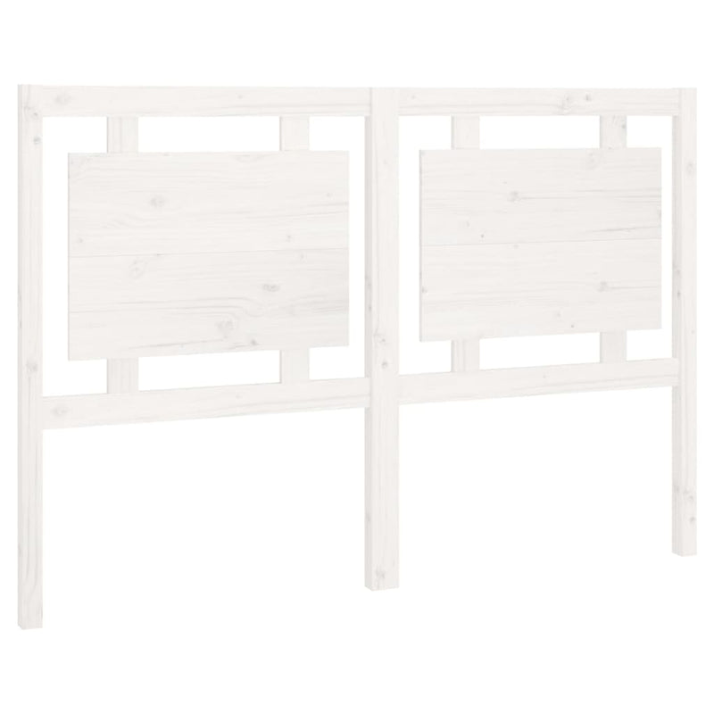 vidaXL fehér tömör fenyőfa ágyfejtámla 145,5 x 4 x 100 cm