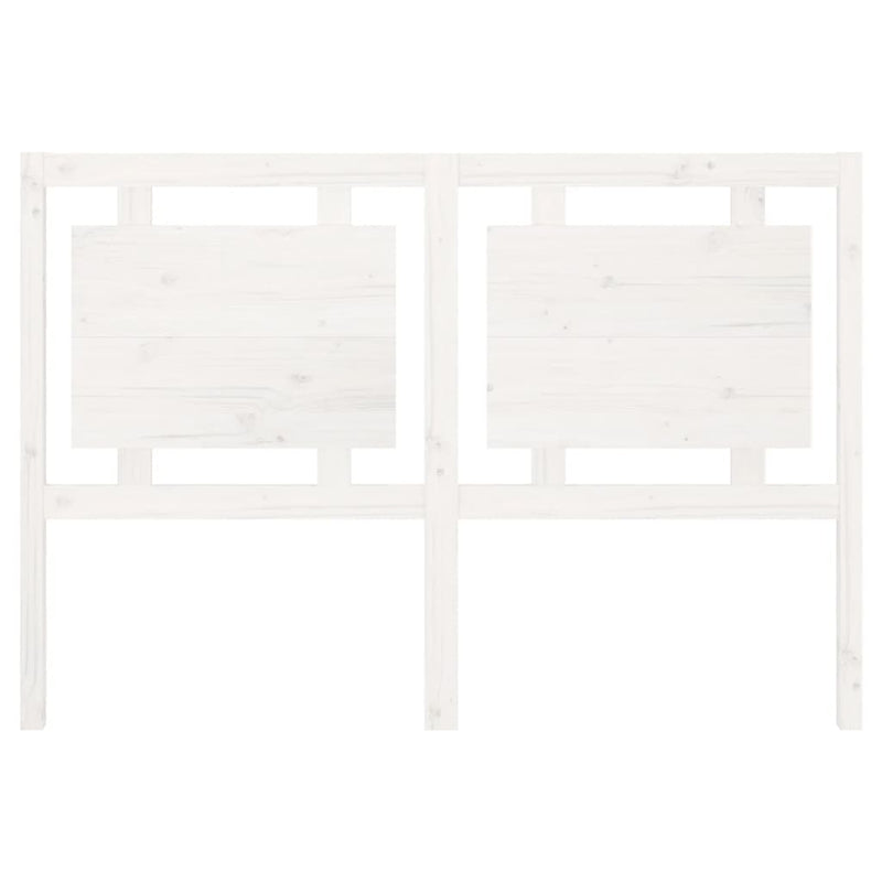 vidaXL fehér tömör fenyőfa ágyfejtámla 145,5 x 4 x 100 cm