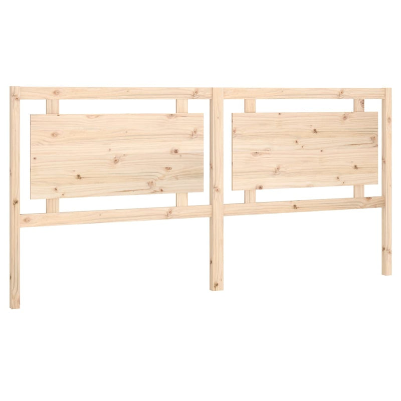 vidaXL tömör fenyőfa ágyfejtámla 205,5 x 4 x 100 cm