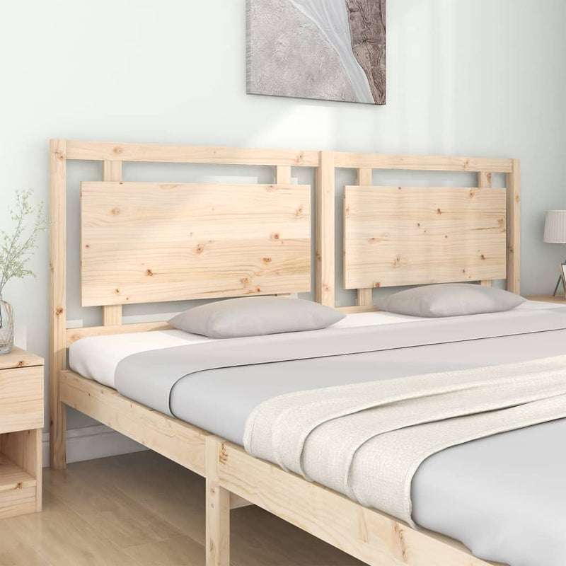 vidaXL tömör fenyőfa ágyfejtámla 205,5 x 4 x 100 cm