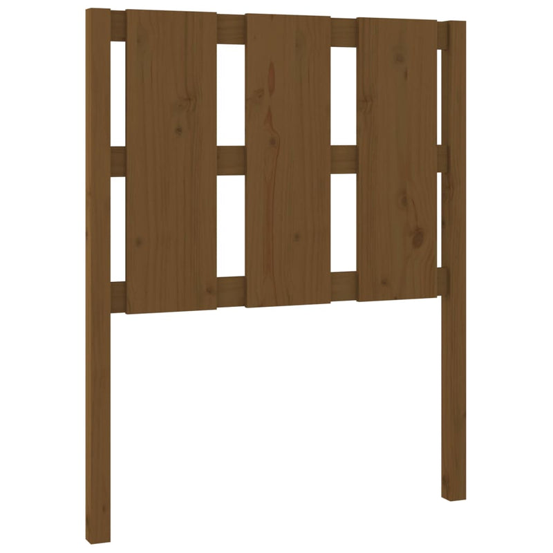 vidaXL mézbarna tömör fenyőfa ágyfejtámla 80,5x4x100cm