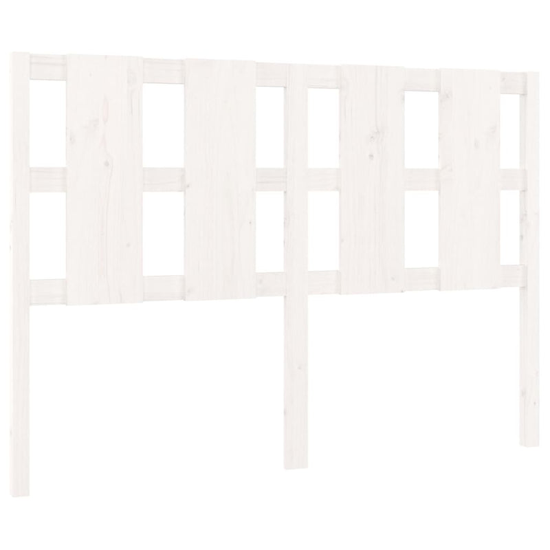 vidaXL fehér tömör fenyőfa ágyfejtámla 125,5 x 4 x 100 cm