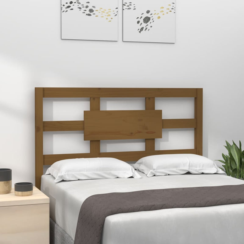 vidaXL mézbarna tömör fenyőfa ágyfejtámla 95,5x4x100 cm